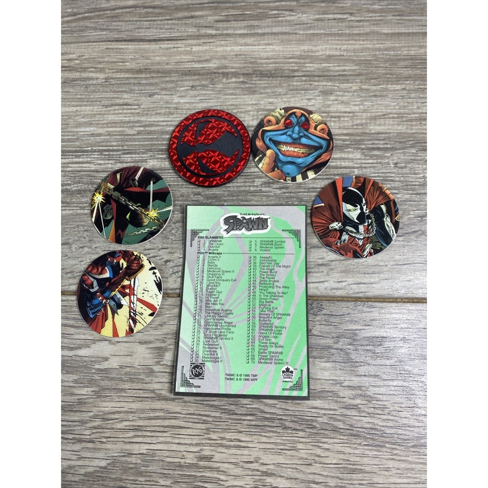 SPAWN POGs WPF Official Milkcap Vintage 90 #10 Violator Clown/slammer/card